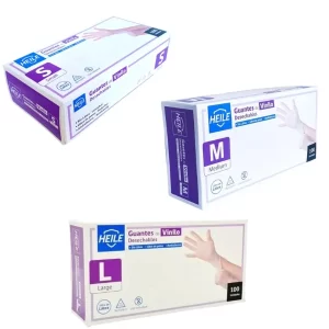 Guantes vinilo Heile (100 unidades)